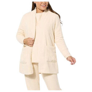 Comfort Code Women's Average Marshmallow Knit Cardigan Cream - Petite